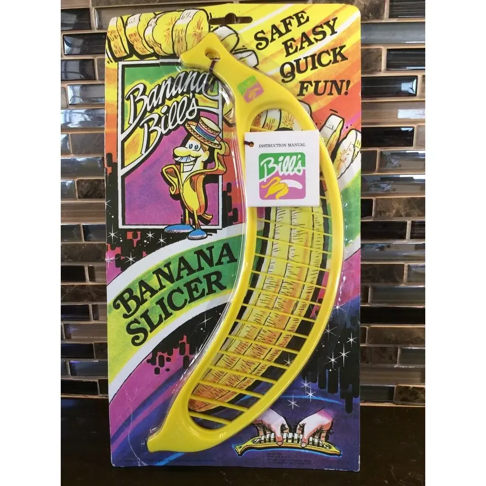 Vintage BANANA BILLS SLICER New in Package Chiquita Banana Bill Rare‎ Packaging